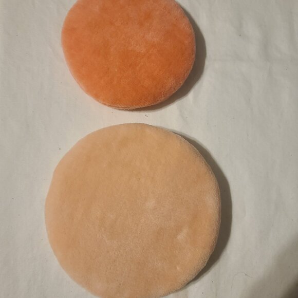 Antique Powder Puff Crocheted 1920s Pink Floral Plus Larger Avon Powder Puff - Picture 3 of 6